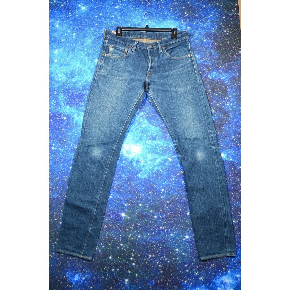 ONI Denim ONI-622ZR Jeans Mens 31 Blue Selvage Slim Tapered Denim Japan